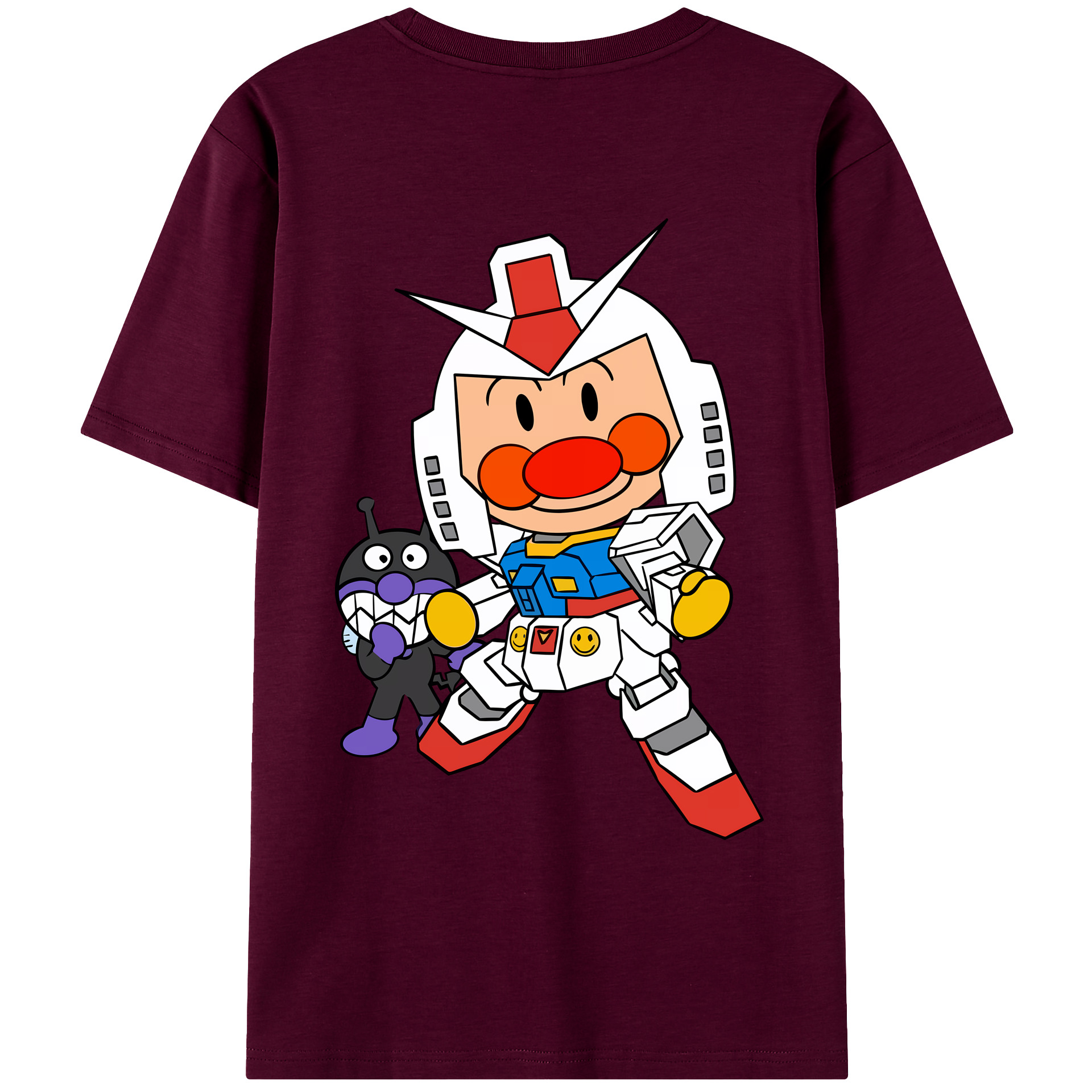 （画像用） アンパンマン Anpanman レディース半袖Tシャツ(バックプリント)